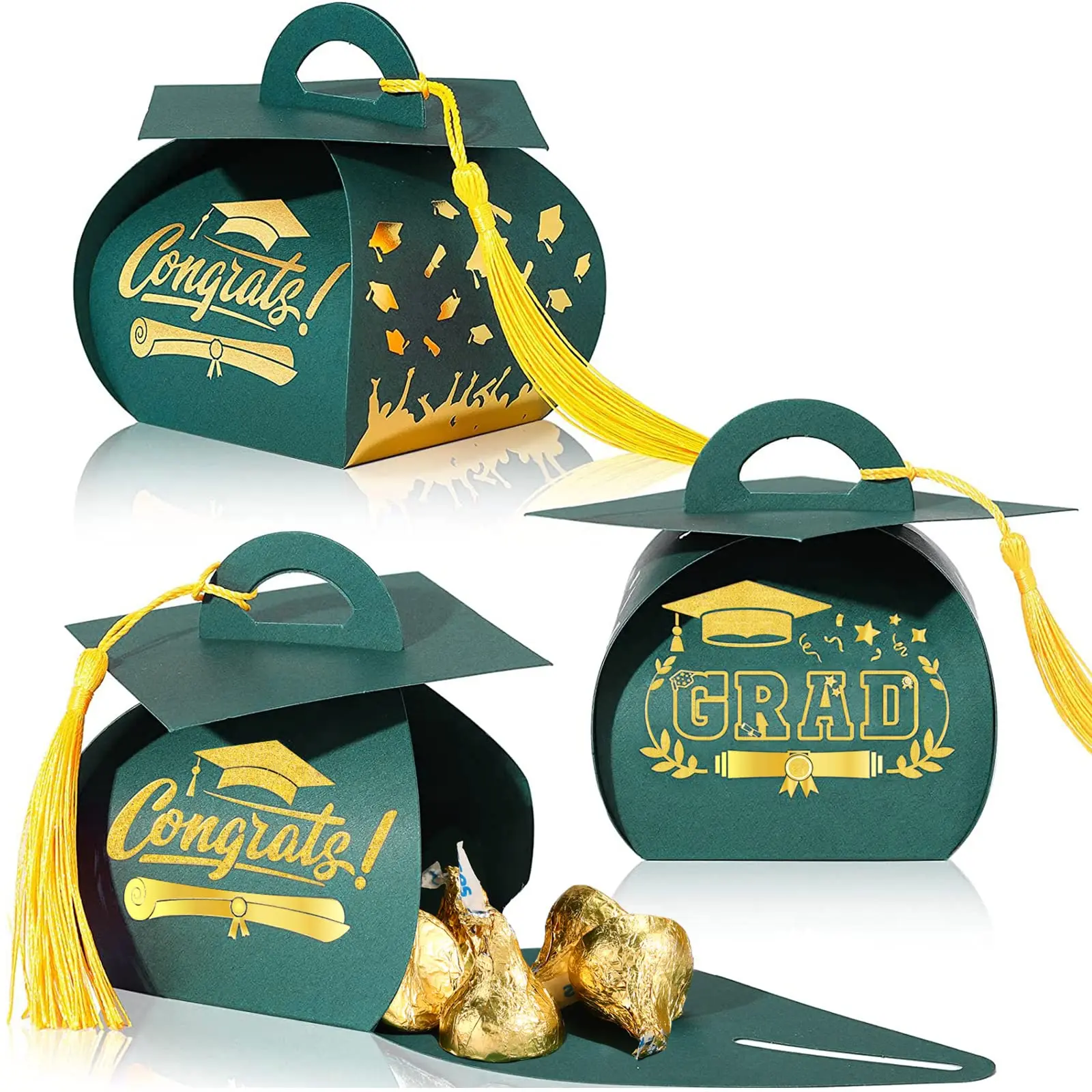 Green+Gold+Gold Tassel