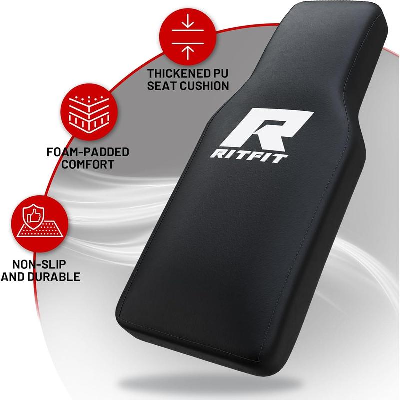 RitFit Leg Press Hack Squat Machine, Professional Adjustable Leg Press Machine for Home Gym with Linear Bearing, Specialty Hack Squat Machine for Full Lower Body Workout with Weight Storage Posts