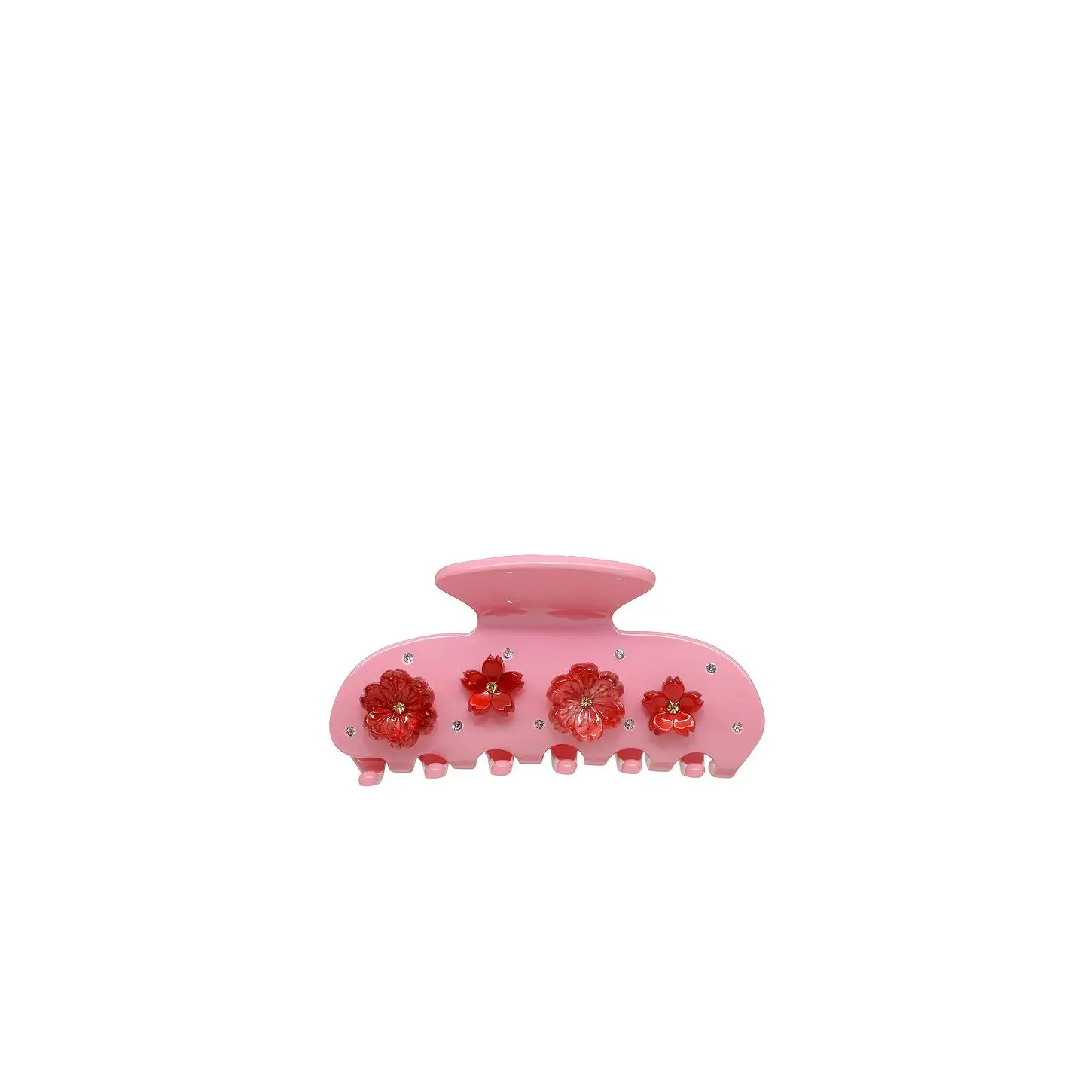 Emi Jay Floral Hair Clip, Palm Blossom Small Hair Clip with Hinge Closure