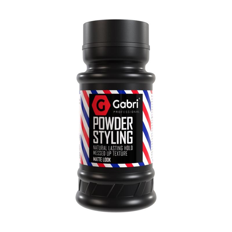 Gabri Hair Styling Powder Wax 21g / 0.75oz | Volumizing Thickening Dust Powder | Flexible Hold | Matt Look | Maximum Control | Texturising Powder for Men & Woman | (Matte Look, 21 g)