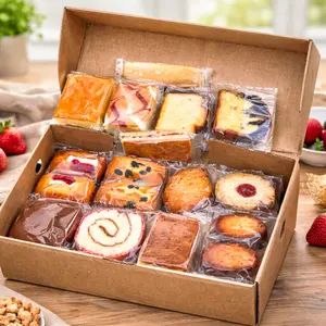 JO BAKES Fresh Baked Pastry Variety Pack – 20 Individually Wrapped Snack Cakes Cookies and More