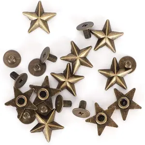 50 Set Studs, 14mm Chicago Screws Rivet for DIY Clothes, Shoes, Purse Decoration