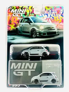 Mini GT Mijo Exclusive Abarth 595 LB-WORKS x Abas Works Grey #995