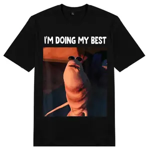 Funny I'm Doing My Best Marcus The Worm Meme Trendy T-Shirt for Viral Humor Fans