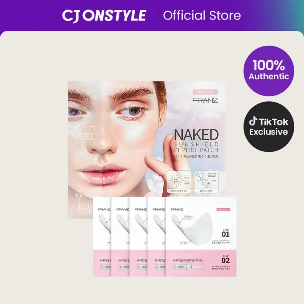 FRANZ Naked Sunshield Peptide Patch L Size (5 Pairs) FRANZ Naked Sunshield Peptide Patch L Size (5 Pairs)