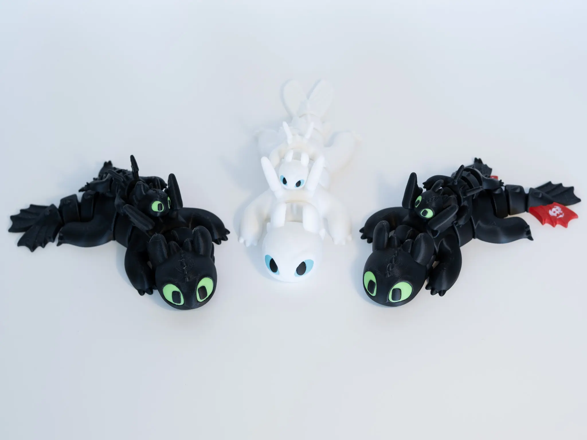 Flexi Fury Dragon Figurines | Articulating Miniatures | Home Decor | Desk Ornaments | Decorative Movable Tail