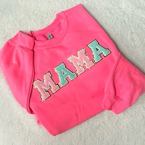 MAMA Chenille Patch Crewneck Sweatshirt
