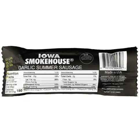 12 oz Summer Sausage Garlic