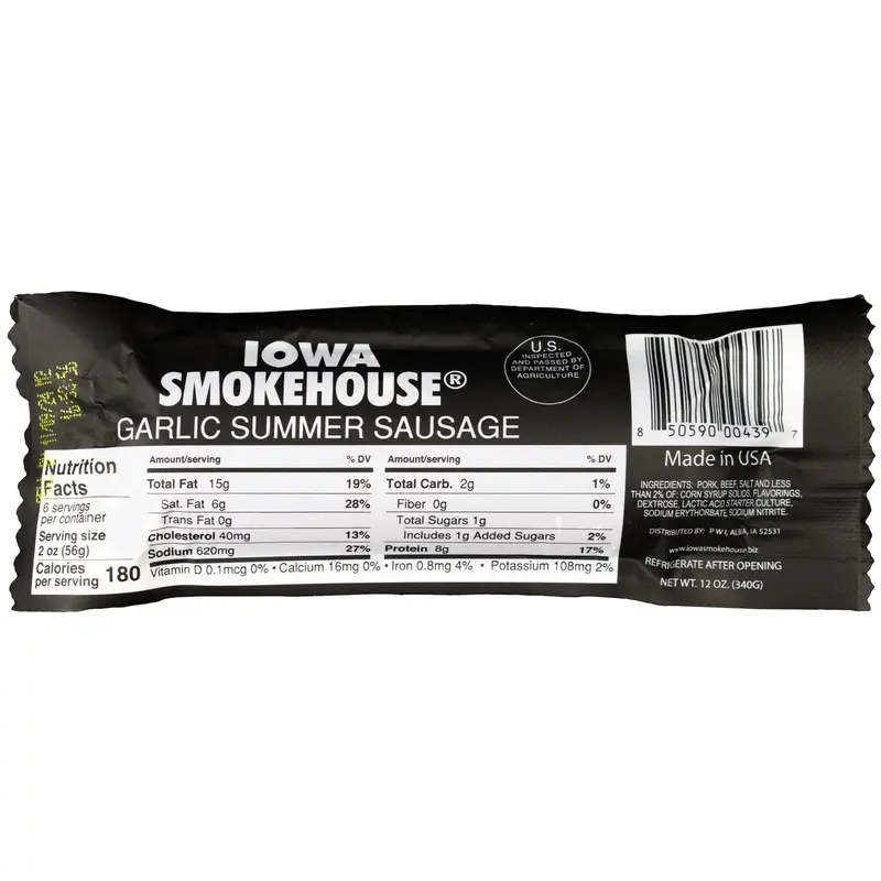 12 oz Summer Sausage Garlic