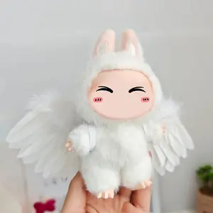 Doll Clothes For Labubu V1 V2 V3 Doll Plush Idol Doll Angel Wings Serise Decoration Accessories Sitting Party Fans Gift（No Doll）