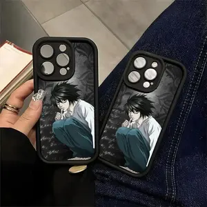 D-Death N-Note L Anime Phone Case for iPhone 17/16/15/14/13/12/11 ProMax Plus for Samsung phones,an excellent gift for friend or fans.