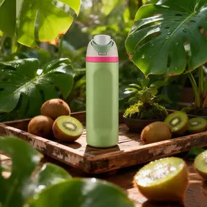 24oz Stainless Steel Thermos Cup with Flip Cover Insulation Leak Proof Travel Cup in Multiple Colors Perfect for Home Office Beverage Suitable for Adults and Children Christmas Gifts summer  cup stainless steel thermos dual straw design