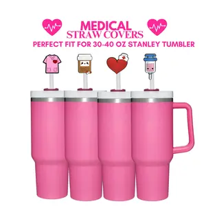 Nurse Straw Topper, Nurse Gifts, Straw Cover, Tumbler Accessories , Nurse Accessories, Nurse Gifts Reuse