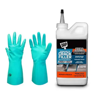 Fast Drying DAP - Concrete Crack Filler - 1.62 LBs - Permanently Fill Concrete, Stone, and Masonry Surfaces -  with  -Resistant Gloves