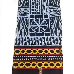 Black and White African Fabric, Batik Inspired African Cotton Fabric by the Yard - Ethnic Fabric Tribal Print Fabric - 35x45