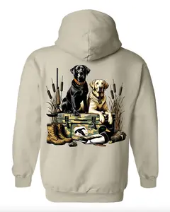 Hunting Dog Cooler Hoodie, Hunter Camo Black Labrador Retriever T-Shirt, Outdoor Camping Apparel, Lab Dog Mom Tee, Yellow Lab Camouflage Tee, Old School Camo Shirt, Hunting Shirt, Hunting Season Sweater, Unisex Graphic Streetwear Gift For Women For Men