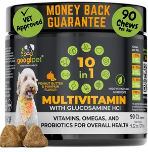 10 in 1 Multivitamin Chews for Dogs (Peanut Butter & Pumpkin Flavor) Supplements