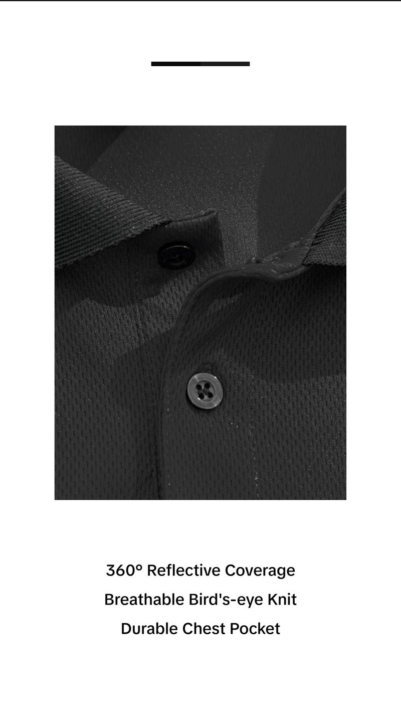 Men's Safety Polo Shirt with reflective tape, ANSI Class 2 standard