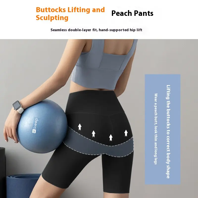 ZUNKOUQJB 2025 New Summer Outdoor Women's Tight Fitness Cycling  Five-Point Pants athletic running High Waist Breathable Yoga Shorts zavala  blue  waffle  shorts modest  shorts