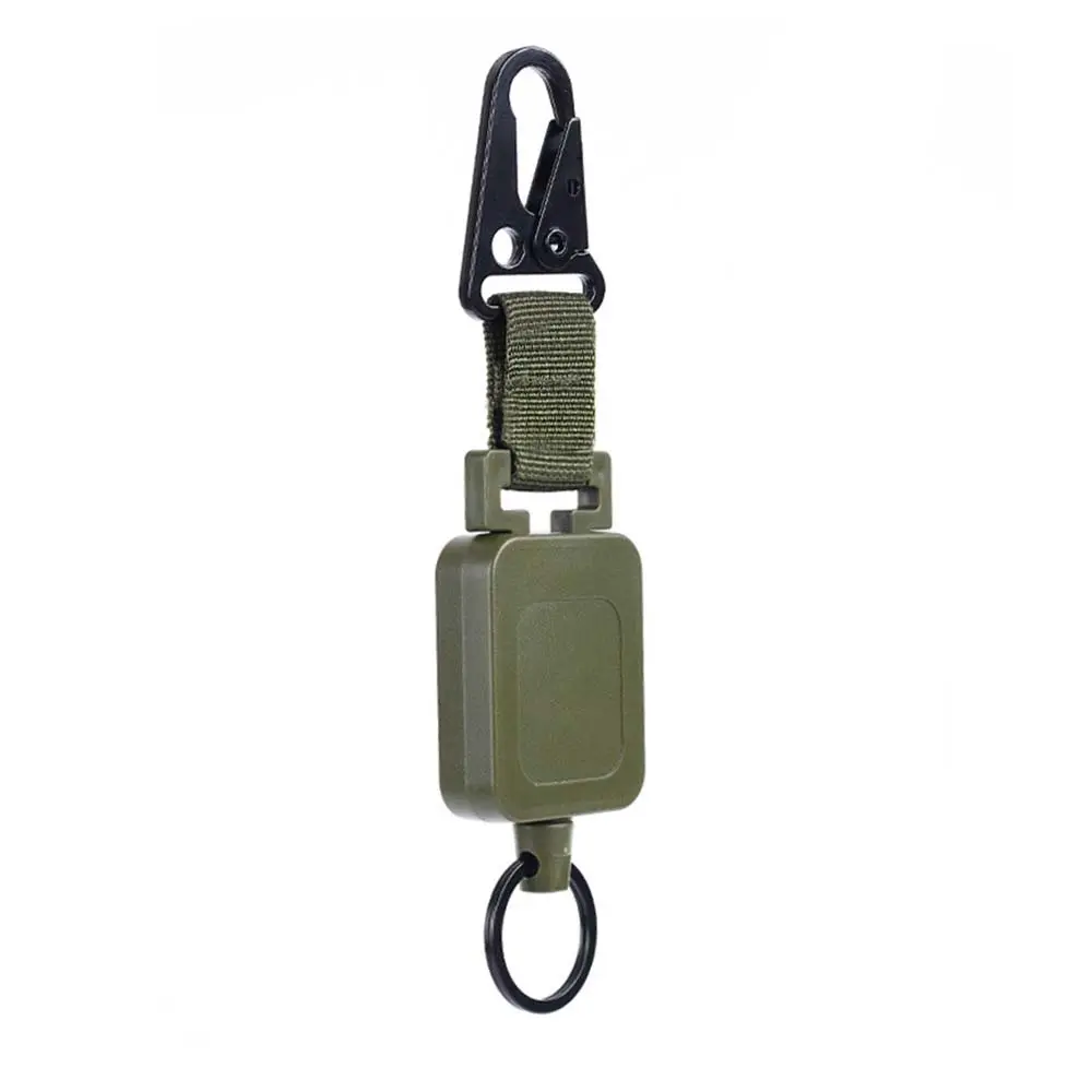Steel Wire Retractable Badge Reel, Multi-Purpose Tactical Hook for Outdoor Activities, Ideal Fishing & Climbing Accessory, Retractable Badge Holders, Retractable Badge Scroll, Badge Accessories