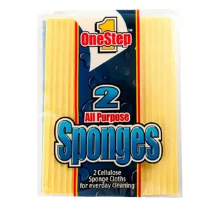 Compac All Purpose Sponge Cloth Reusable, Dishwasher Safe, Wipe Up Spills, Messes, No More Costly Paper Towels