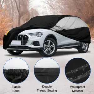 Waterproof Universal Car Cover,Anti UV,Dustproof,Windproof,Snowproof,Easy to Install and Store Suitable for Garage and Outdoor Parking