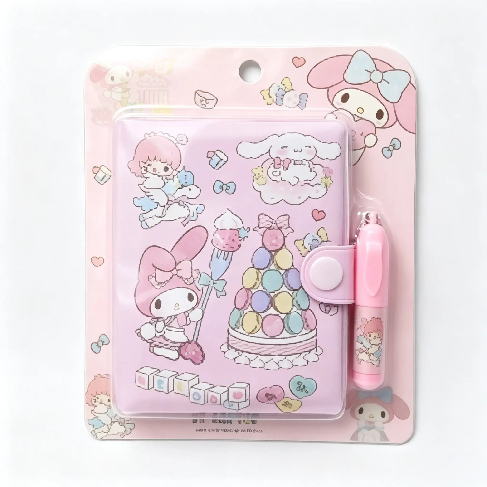 Sanrio Hello Kitty Notebook with Pen Set, Cute Character Journal Notebook, Hardcover Writing Notepad for Girls Kids School Office Supplies