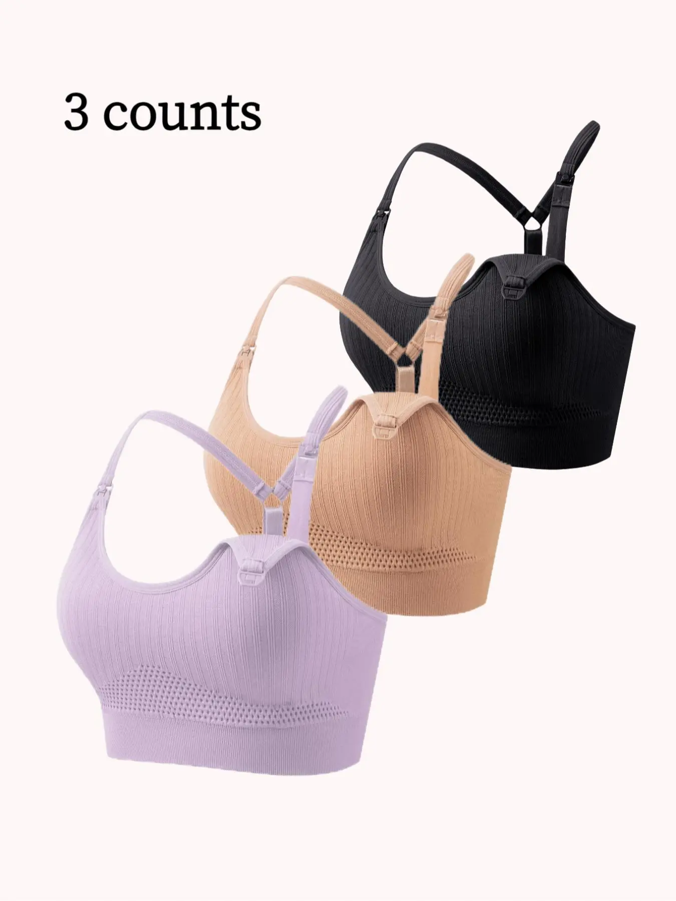 Maternity Solid Color Breathable Removable Chest Pad Wireless Nursing Bra, Soft Supportive Maternity Bra, Maternity Lingerie for All Seasons, Pregnancy Maternity Bra Maternity Solid Color Breathable Removable Chest Pad Wireless Nursing Bra, Soft Supportive Maternity Bra, Maternity Lingerie for All Seasons, Pregnancy Maternity Bra