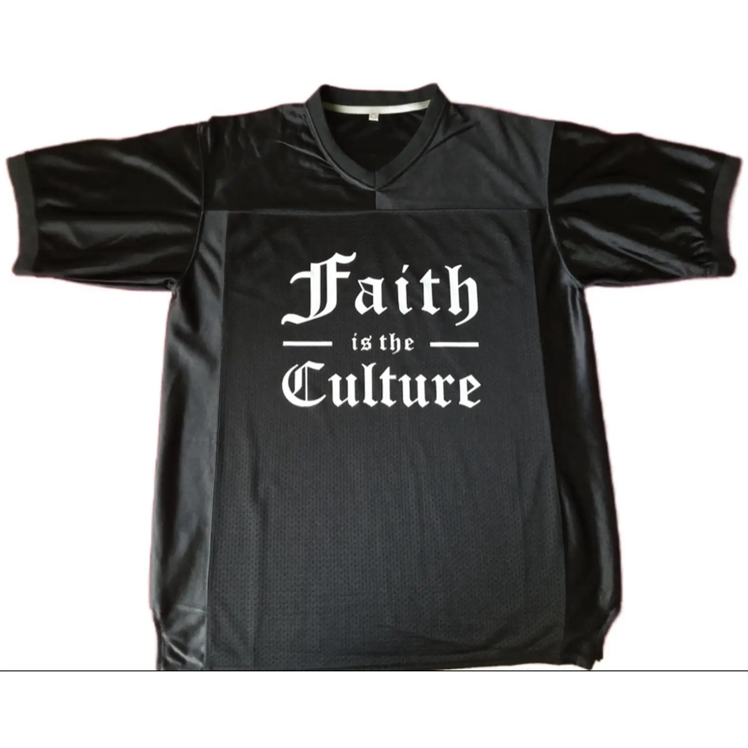 Exclusive Black & White Official Faith Is The Culture Unisex Jersey  * All Sizes Available Special Order