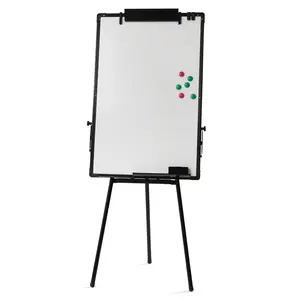 61x91cm Mobile Whiteboard Easel Stand Height Adjustable 38 to 62 Inches with Magnetic Surface Includes 6 Magnets Eraser Pen 2 Clips for Office School Classroom Presentations Notices Training
