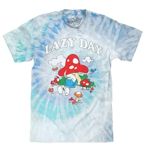 Smurfs Lazy Day Tie Dye T-Shirt - Lagoon Tie Dye