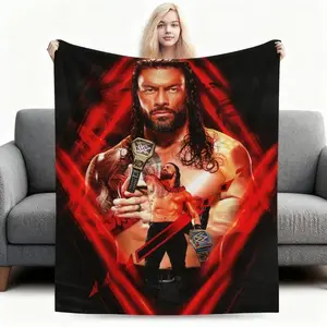 Roman Reigns Blanket, Super Soft Throw Blanket, Cozy Flannel Blankets For Boys Girls, Warm Blankets For Couch Sofa Bed It is an excellent gift for children, family and friends