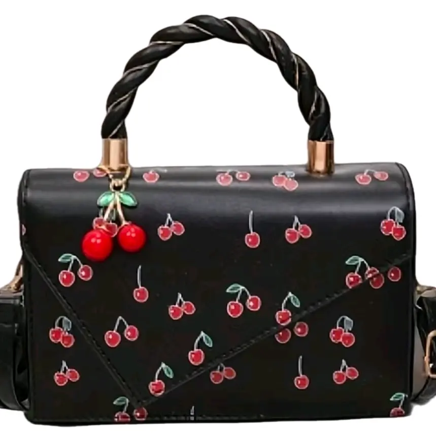 cherry-design shoulder bag