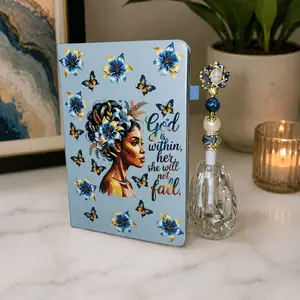 Notebook + Medium Fancy Pen NO TOPPER includes wrap (LIVE CLAIM ONLY PLEASE)