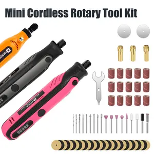 HARDELL Cordless Mini Rotary Tool Kit – 5-Speed DIY Power Tool with Accessories for Sanding, Polishing, Engraving, Drilling, Carving (3 Variants)