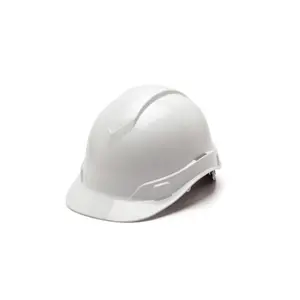 Safety Helmet ABS Hard Hat Adjustable Ventilation System Hardhats Industrial Work Head Protection for Men Certified ANSI/ISEA Z89.1 White Low Profile Design with Rear Padded Suspension