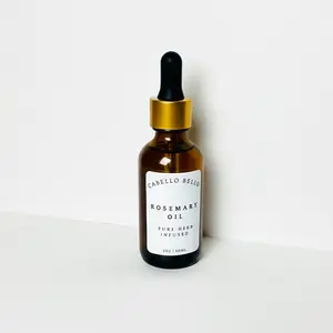 Cabello Bello Aceite de Romero 2oz - Elaborado con extractos de hierbas para una hidratación profunda y un fortalecimiento natural del cabello y la piel