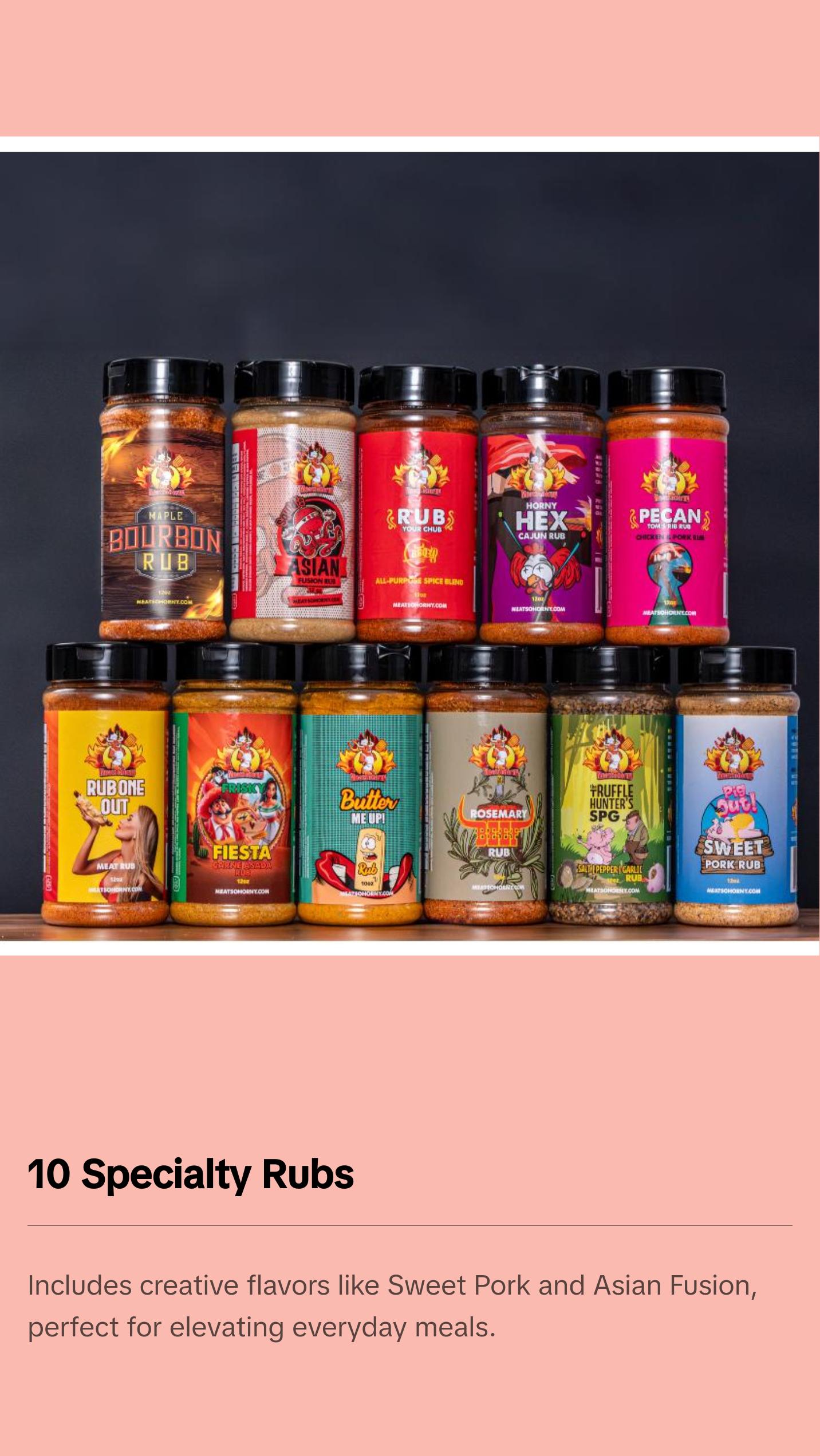 The Ultimate Rub Bundle - All our MOST Popular Rubs.  The PERFECT BUNDLE