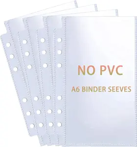 40 Pack 80 Pockets Budget Sheet Protector Sleeves for A6 6 Ring Binder, Ultra-Clear  Binder Sleeves, Double-Sided, Top Loading Sheet Protector for Budget Sheet,  Collection,3.5x5 Photos