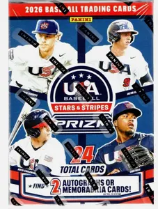 2026 Panini Prizm USA Stars & Stripes Baseball Blaster Box
