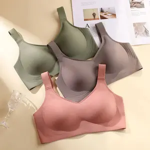 TRNDY LAB Beautiful Back Large Size Soft Support Push-up Bra For Women, Seamless One-piece, Wire-free, Adjustable Sports Thin Bra