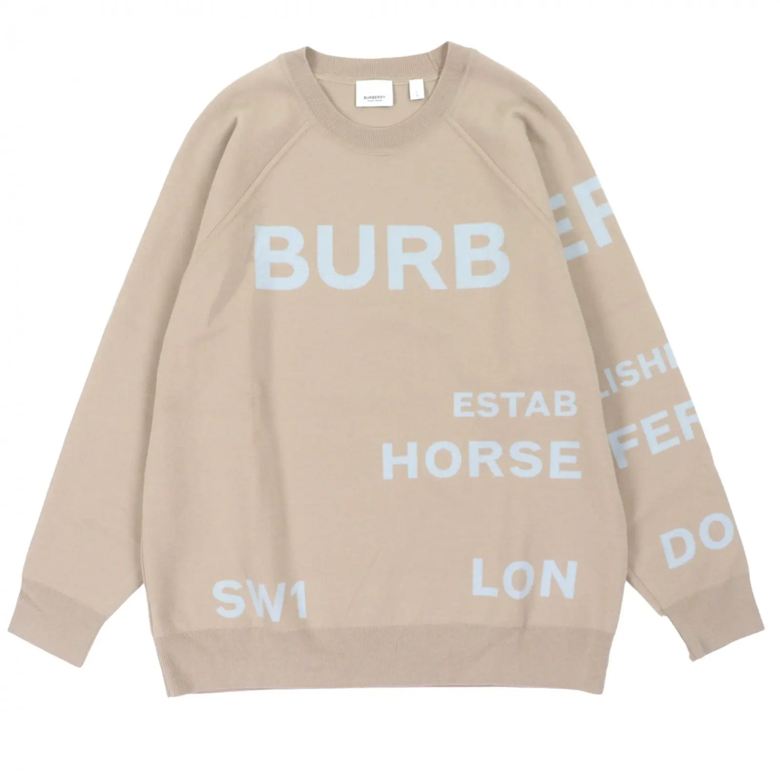 Pre-owned BURBERRY Wool Small Leather Goods Merino Sweater