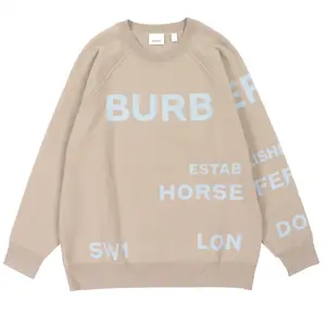 Pre-owned BURBERRY Wool Small Leather Goods Merino Sweater
