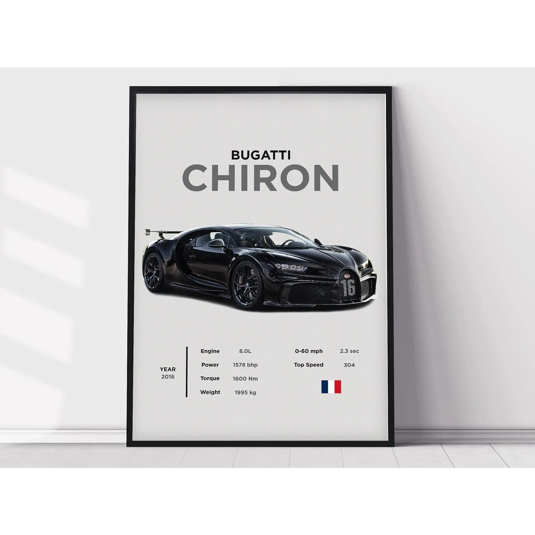 Bugatti Chiron Poster Print, Boys Room Decor,  Home Office Art, Room Decor, Digital Posters, Car Posters