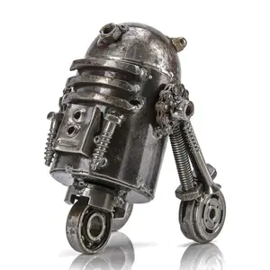 R2D2 Inspired Recycled Metal Sculpture