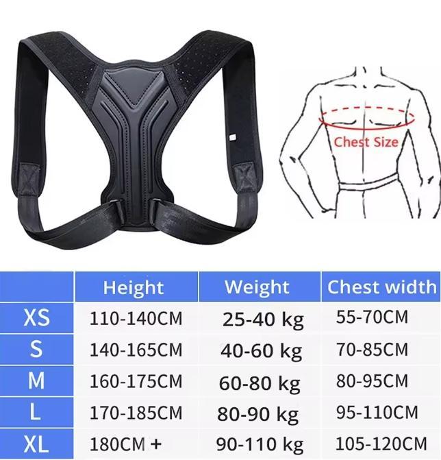 Unisex Adult Straight Back Invisible Inner Wear Lightweight Adjustable Back & Shoulder Support for Home Office & Sports Unisex Adult Straight Back Invisible Inner Wear Lightweight Adjustable Back & Shoulder Support for Home Office & Sports