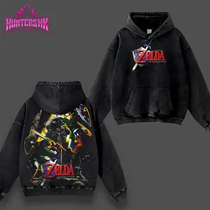 HuntersHK HuntersHK The Legend of Zelda: Twilight Princess v5 Hoodie 100% Premium Cotton Oversized Fit Pre-Washed Unisex Classic Top American Made, Oversized Acid Washed Hoodie, Premium Cotton Pre-Washed Unisex Streetwear Top, Gamer Fan Gift