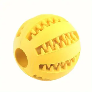 Interactive Dog Ball Toy with Treat Dispenser, Durable Plastic Chew & Tooth Cleaning Pet Toy, Fun & Healthy Play for Puppies & Dogs, Interactive Training Ball