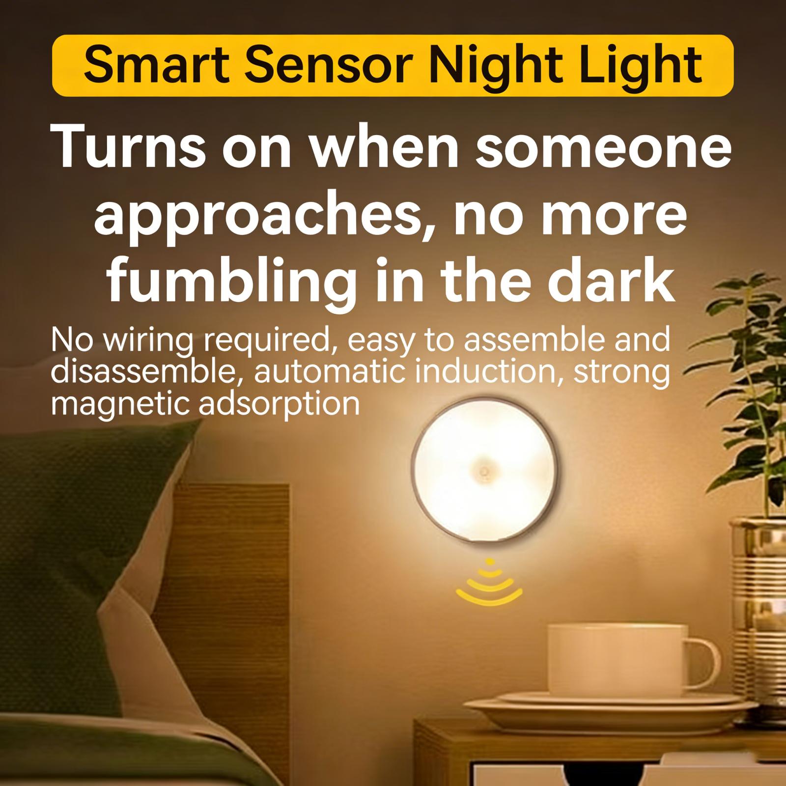 Dimmable touch light, rechargeable battery-powered touch light, magnetic adhesive wardrobe light with two lighting modes and USB charging mode, wireless magnetic sticker night light, 3000K warm white light, powered by a 1000 mAh battery, warm yellow, dimm