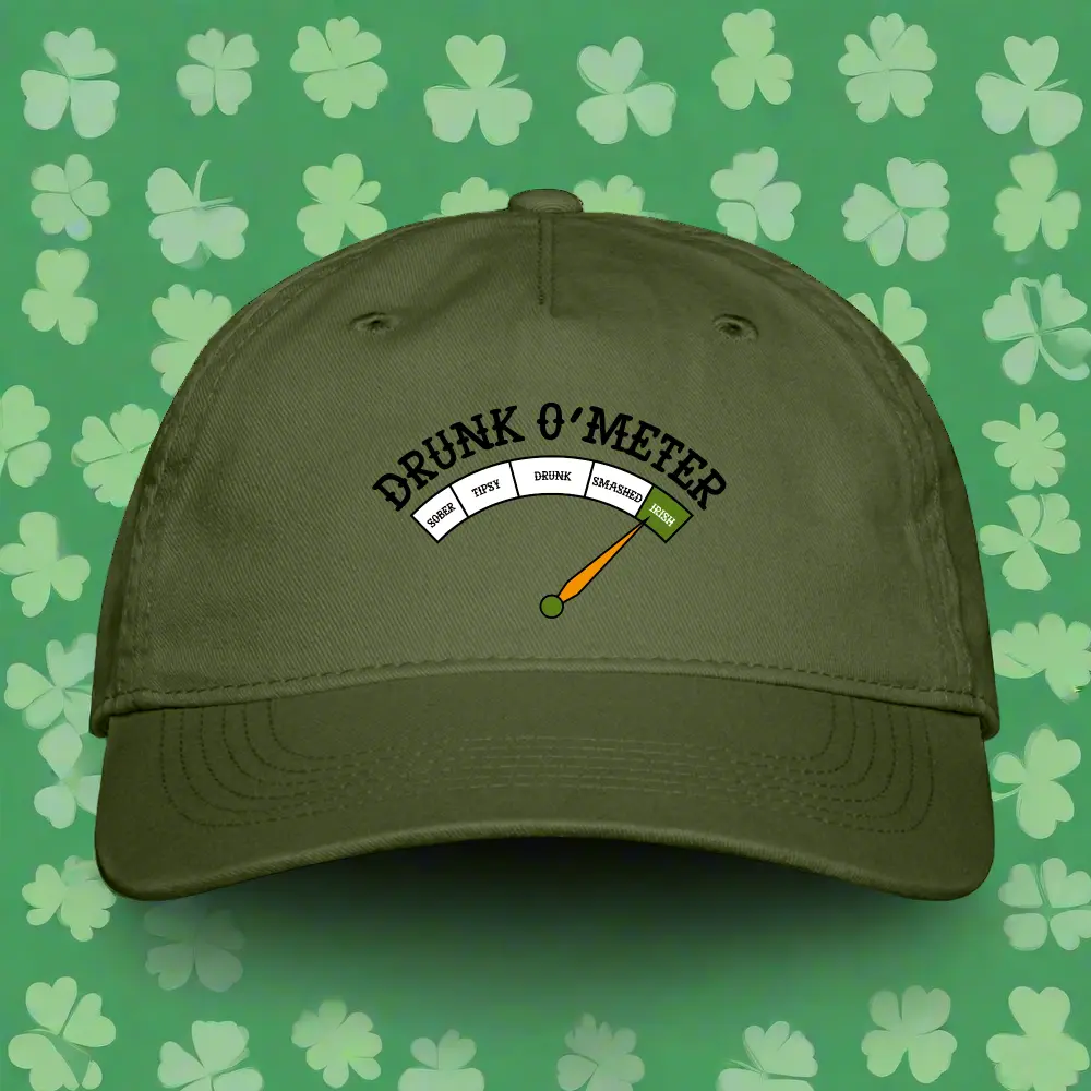 SIE CAPS "DRUNK O METER" Organic Baseball Cap